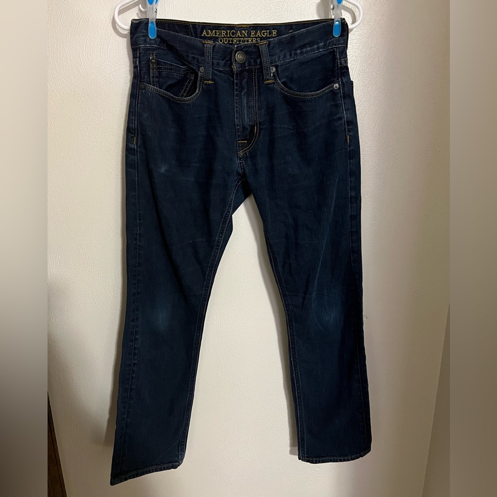 AMERICAN EAGLE Dark Wash Straight Leg Jeans Boy's Size 28/28